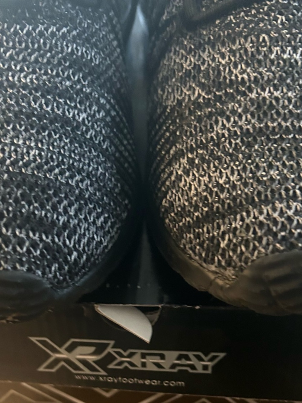 XR Xray Mens Casual Sneakers New In  Box - Black/Grey Tweed- Size 12 - Picture 6 of 15